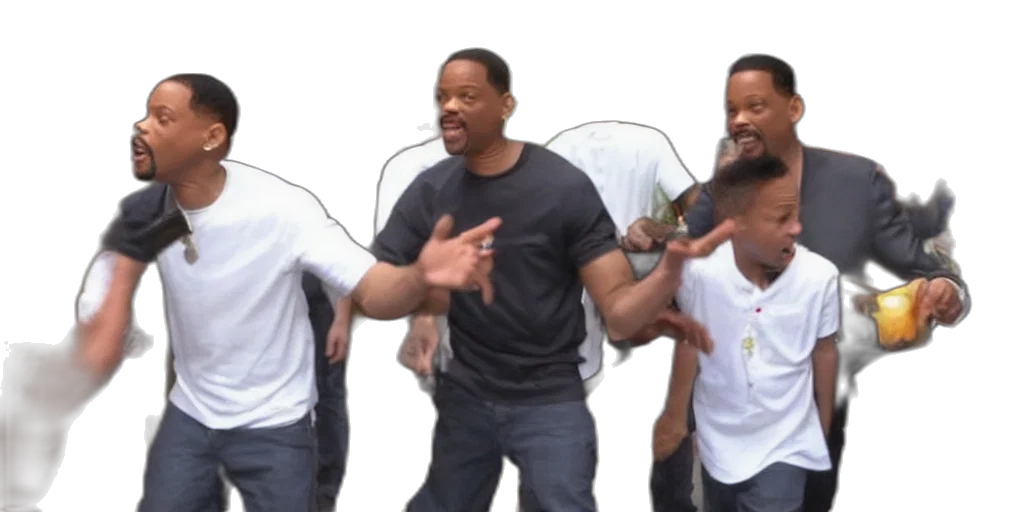 will, smith, slapping, chris transparent PNG cut-out
