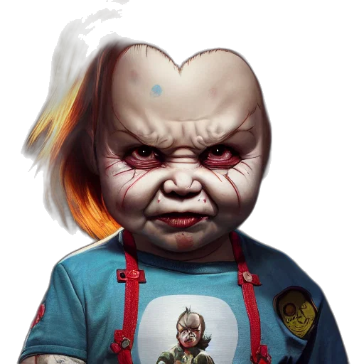 face, mask, creature, concept art transparent PNG cut-out
