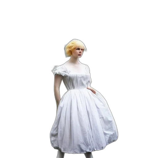 dress, robot, 3d render, concept art transparent PNG cut-out