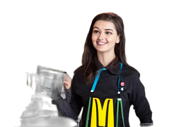 staff, robot, jacket, food transparent PNG cut-out