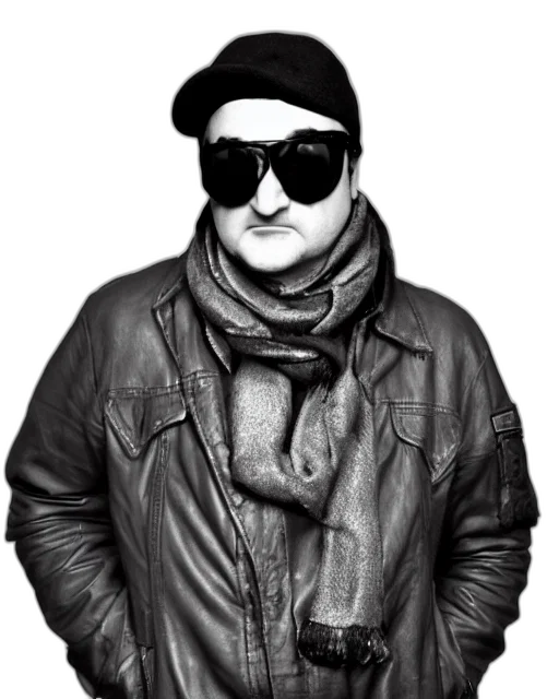 jacket, hat, staff, face transparent PNG cut-out