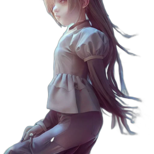 dress, jacket, staff, robot transparent PNG cut-out