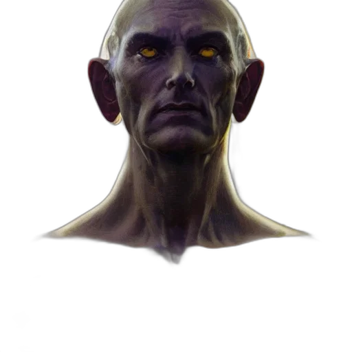 face, mask, creature, staff transparent PNG cut-out