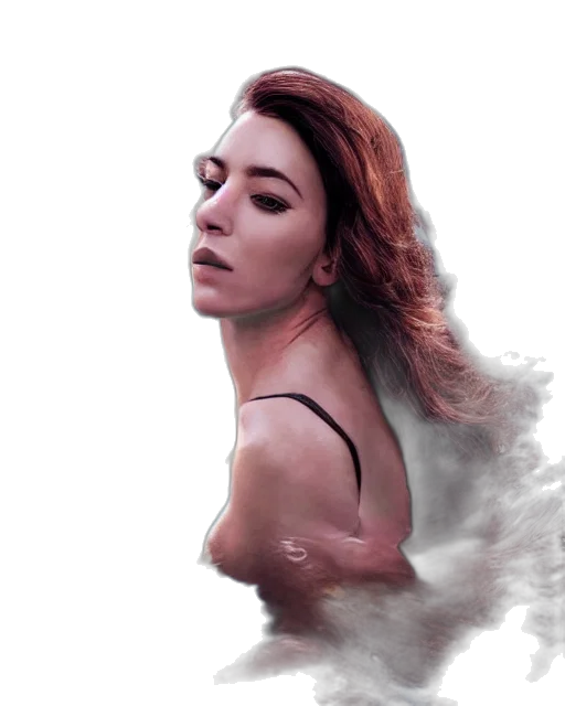 face, dress, hair, creature transparent PNG cut-out
