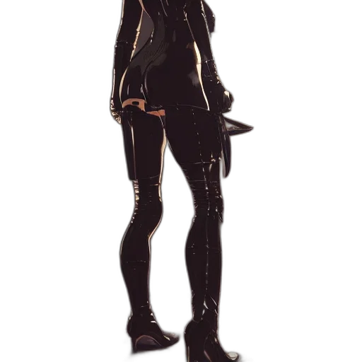 staff, jacket, weapon, robot, concept art, cyberpunk, 3d render, comic book art transparent PNG cut-out