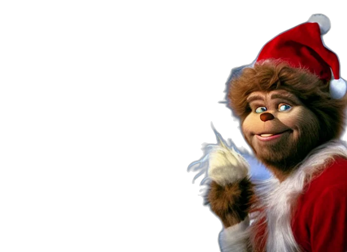 3d render, bob, ross, grinch, movie, still, cinematic, lighting transparent PNG cut-out