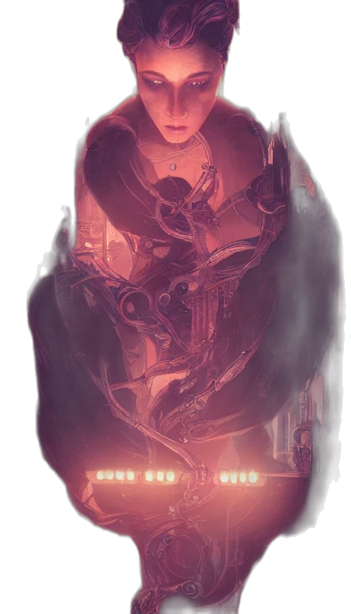 mask, robot, crown, face transparent PNG cut-out