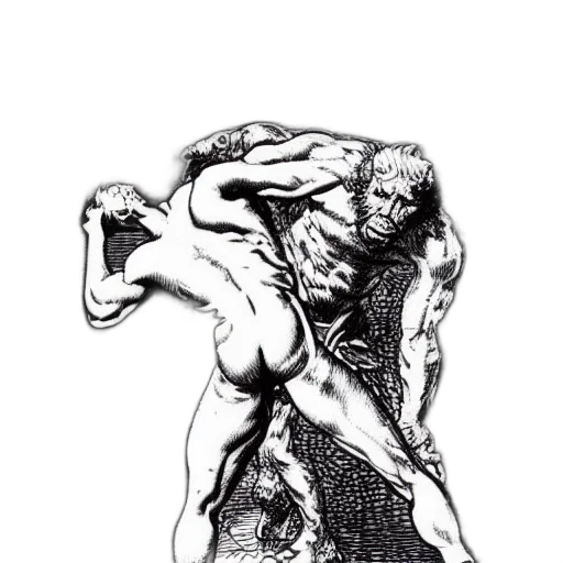 sword, creature, weapon, comic book art transparent PNG cut-out