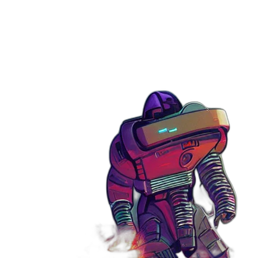 robot, weapon, creature, jacket transparent PNG cut-out