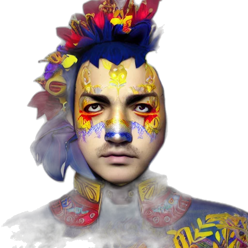 mask, face, crown, jewelry transparent PNG cut-out