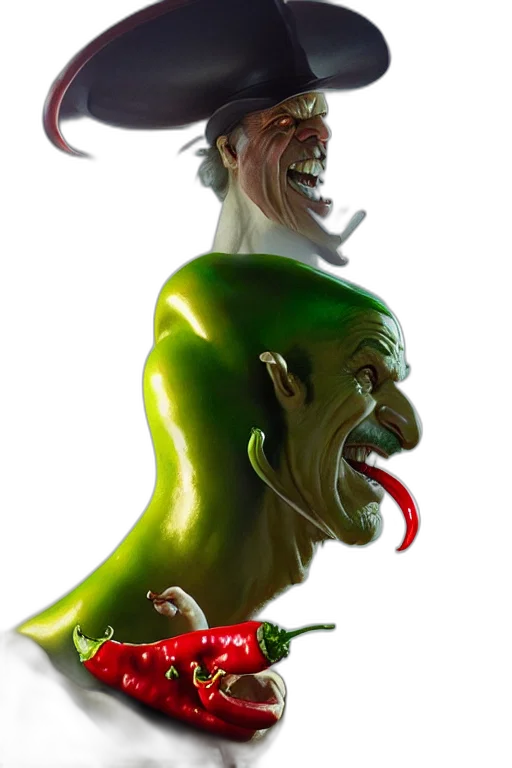 creature, mask, face, concept art, 3d render, photorealistic, comic book art, green transparent PNG cut-out