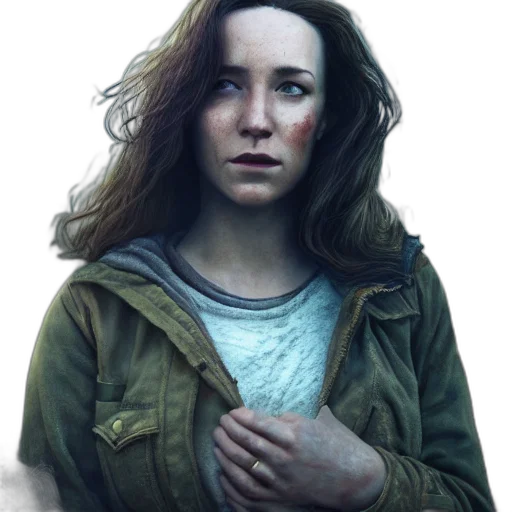 jacket, face, concept art, photorealistic transparent PNG cut-out