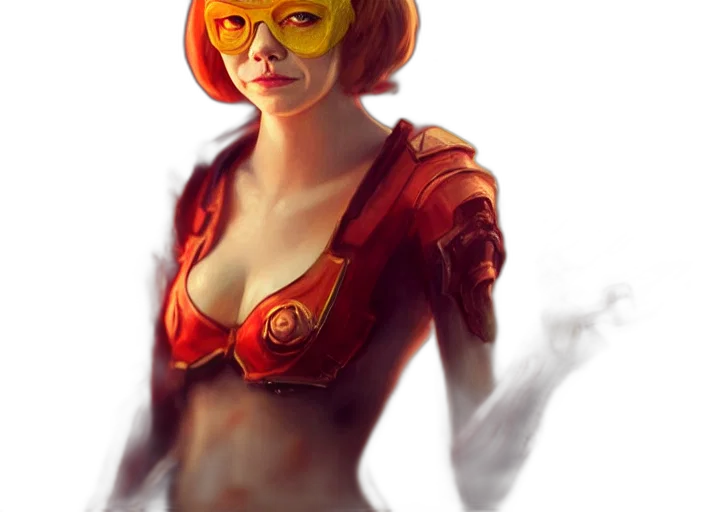 mask, comic book art, concept art, fantasy art transparent PNG cut-out