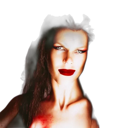 face, creature, dress, hair transparent PNG cut-out