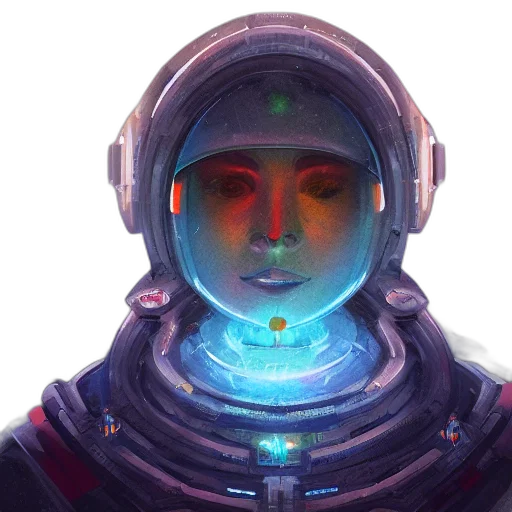 robot, face, mask, staff transparent PNG cut-out