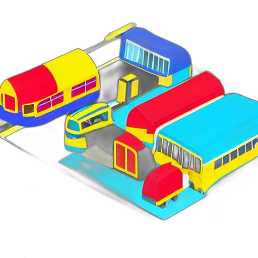 3d render, concept art, pixel art, colorful transparent PNG cut-out