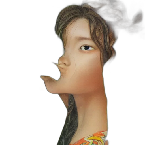 face, mask, dragon, staff, photorealistic, 3d render, cartoon, concept art transparent PNG cut-out