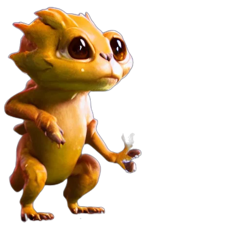 dragon, creature, animal, staff, concept art, 3d render, fantasy art, pixel art transparent PNG cut-out