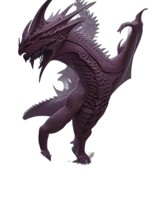 dragon, creature, animal, staff, concept art, fantasy art, 3d render, photorealistic transparent PNG cut-out
