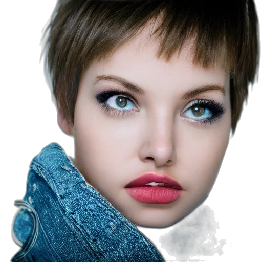 face, jewelry, hair, jacket, photorealistic, fantasy art, 3d render, oil painting transparent PNG cut-out