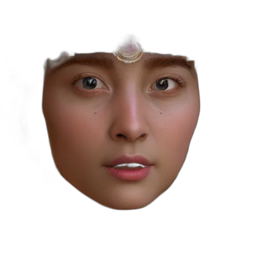 face, mask, crown, jewelry transparent PNG cut-out