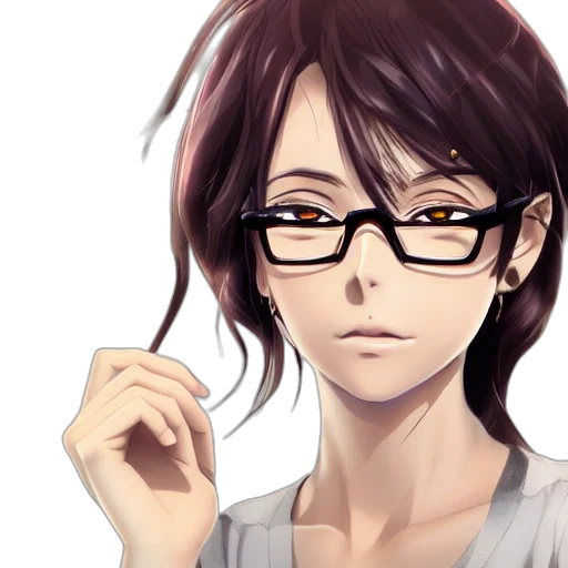 staff, anime, photorealistic, cartoon transparent PNG cut-out