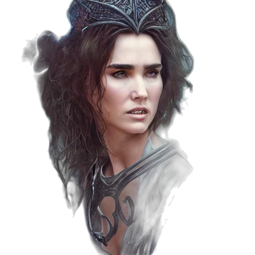dragon, crown, face, staff transparent PNG cut-out