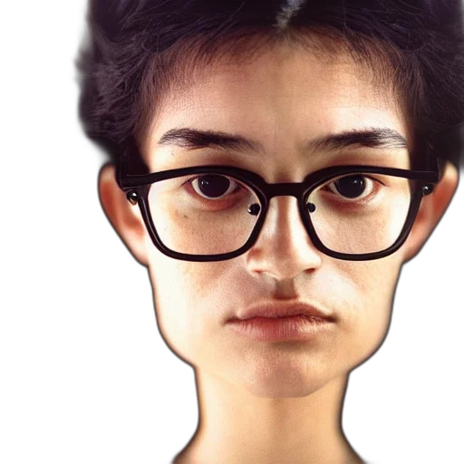 face, mask, hair, creature transparent PNG cut-out