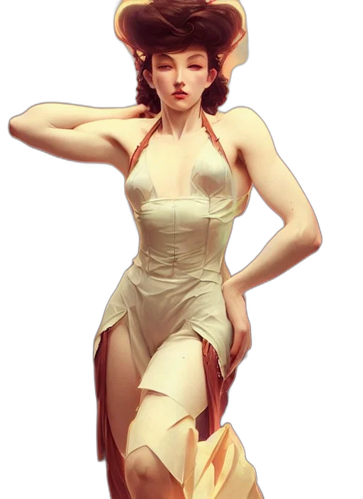 dress, concept art, photorealistic, 3d render transparent PNG cut-out