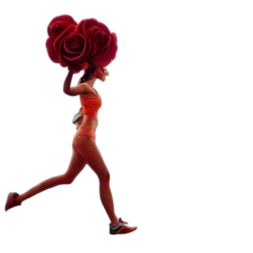 flower, dress, hair, robot, 3d render, concept art, pixel art, photorealistic transparent PNG cut-out