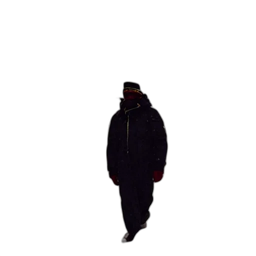 jacket, hat, staff, mask transparent PNG cut-out