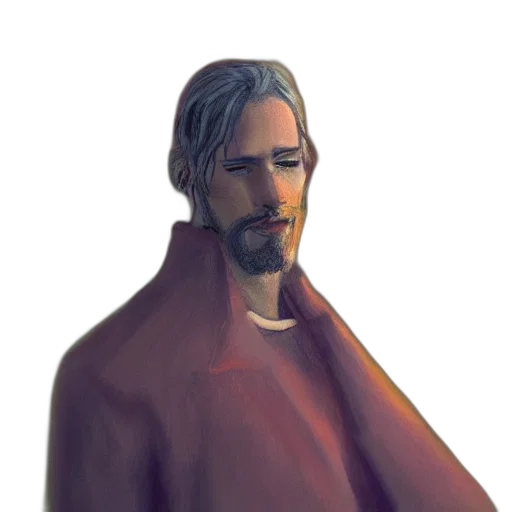 jacket, face, staff, robot transparent PNG cut-out