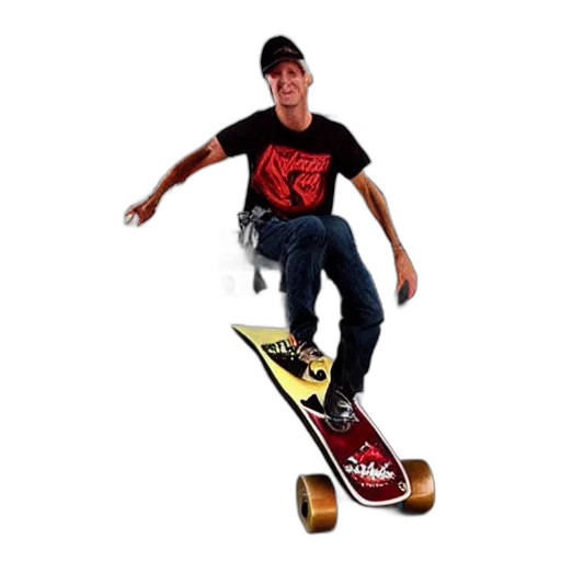 photorealistic, 3d render, concept art, tony, hawk, retirement transparent PNG cut-out