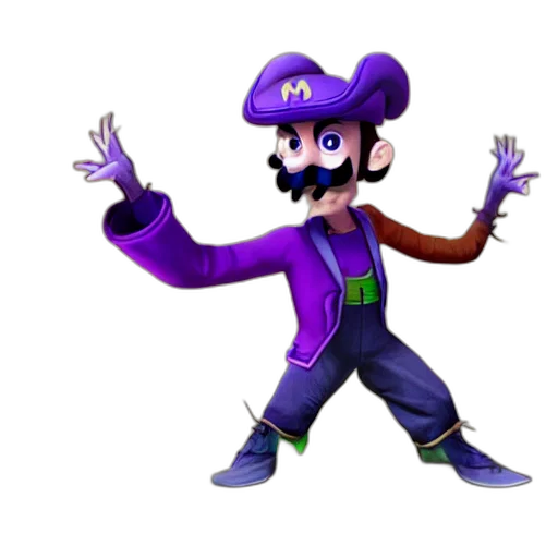 hat, staff, animal, 3d render transparent PNG cut-out