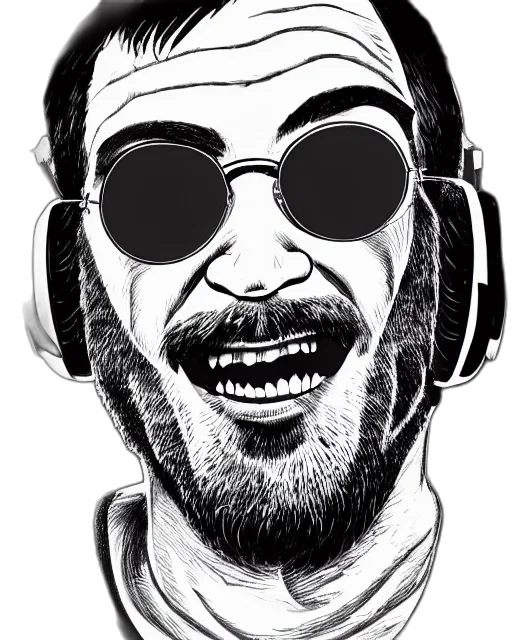face, mask, jacket, staff transparent PNG cut-out