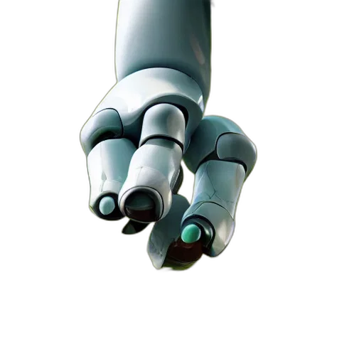 robot, 3d render, cyberpunk, concept art, vaporwave, his, hands, holding transparent PNG cut-out