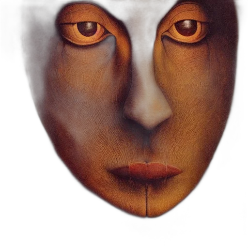 mask, face, robot, creature transparent PNG cut-out