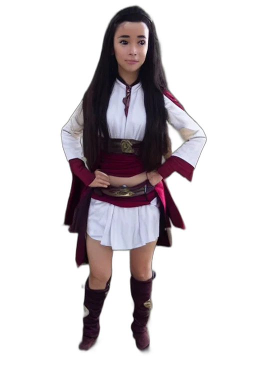 staff, sword, dress, anime transparent PNG cut-out