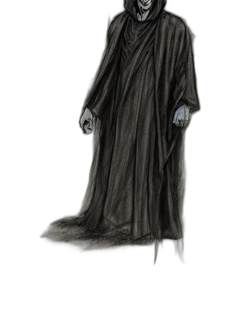 dress, staff, creature, mask transparent PNG cut-out