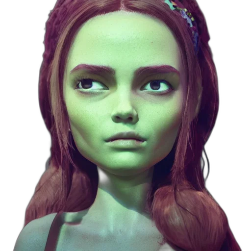 face, mask, staff, fantasy art transparent PNG cut-out