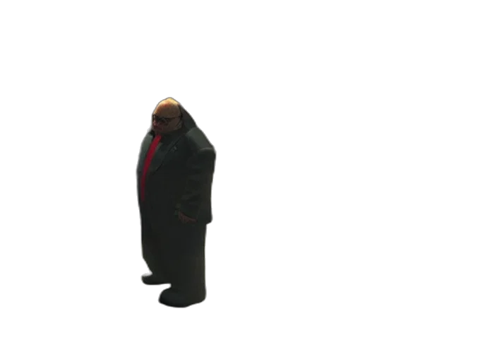 jacket, staff, robot, creature transparent PNG cut-out