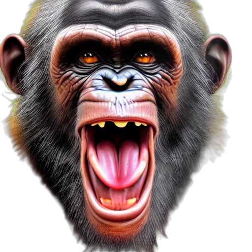 animal, creature, face, photorealistic transparent PNG cut-out