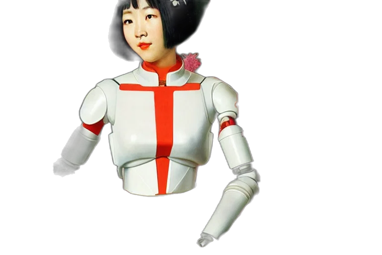 robot, jacket, dress, weapon transparent PNG cut-out