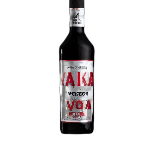 bottle, 3d render, vodka, modern transparent PNG cut-out