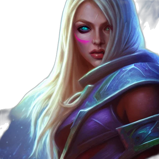 face, fantasy art, concept art, photorealistic, comic book art, blue, pastel, hyperrealist transparent PNG cut-out