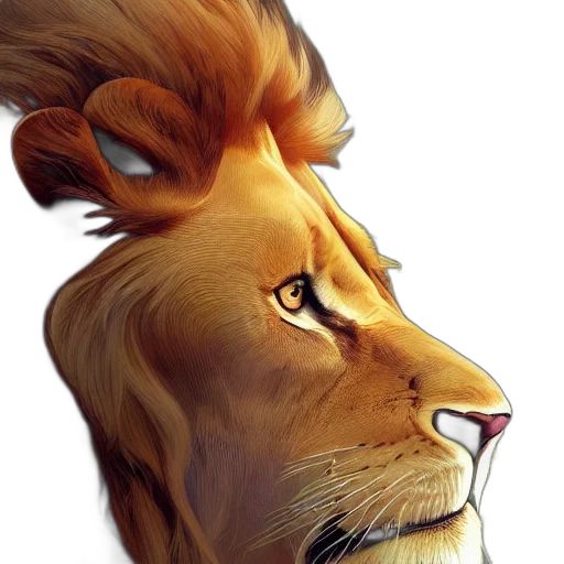 crown, animal, face, staff, photorealistic, fantasy art, concept art, watercolor transparent PNG cut-out