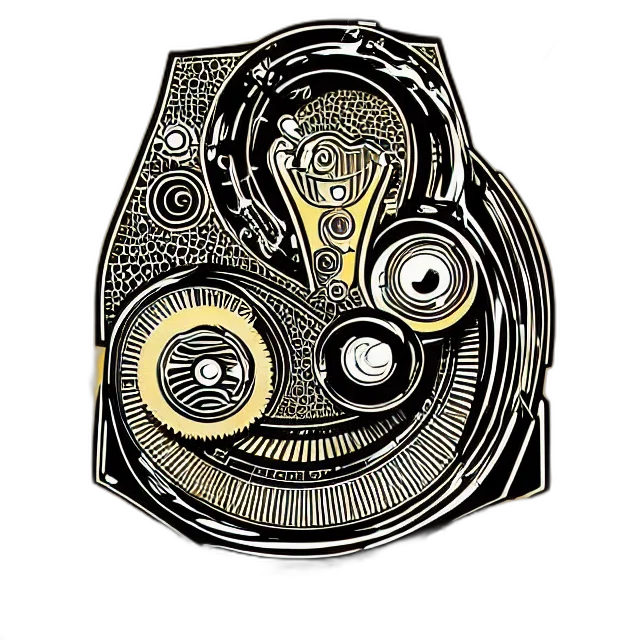 jewelry, mask, face, robot, concept art, comic book art, cartoon, epic transparent PNG cut-out