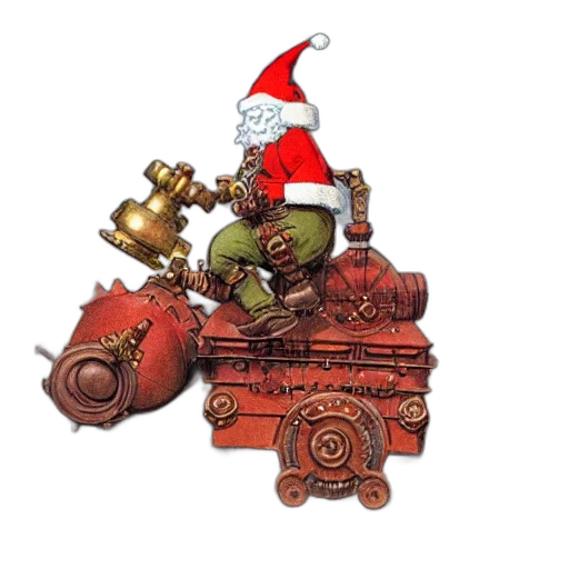 concept art, fantasy art, 3d render, steampunk transparent PNG cut-out