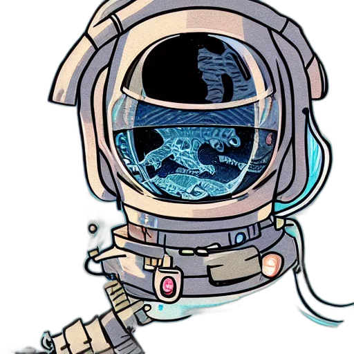 robot, staff, mask, face, concept art, comic book art, pixel art, cartoon transparent PNG cut-out