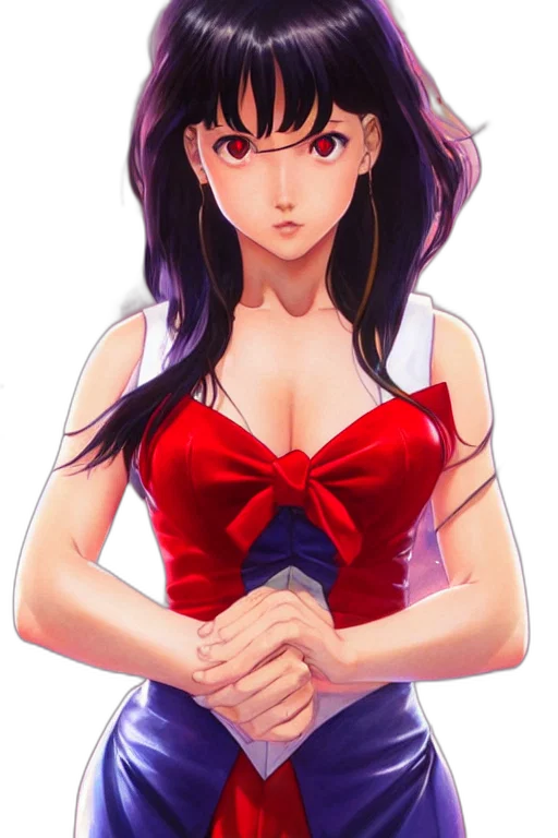 dress, staff, face, weapon transparent PNG cut-out